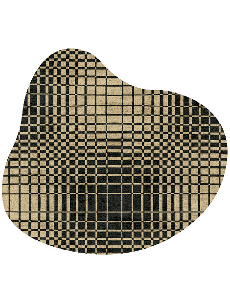 Grafix Modern Geometrics Splash Hand Tufted Bamboo Silk Custom Rug by Rug Artisan