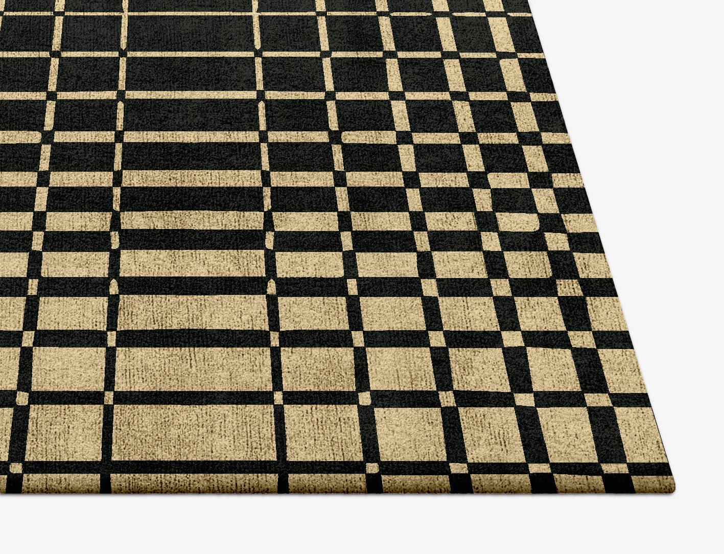 Grafix Modern Geometrics Square Hand Tufted Bamboo Silk Custom Rug by Rug Artisan