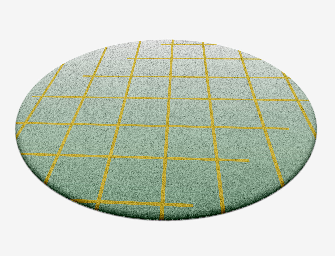 Grass Ombre Round Hand Tufted Pure Wool Custom Rug by Rug Artisan