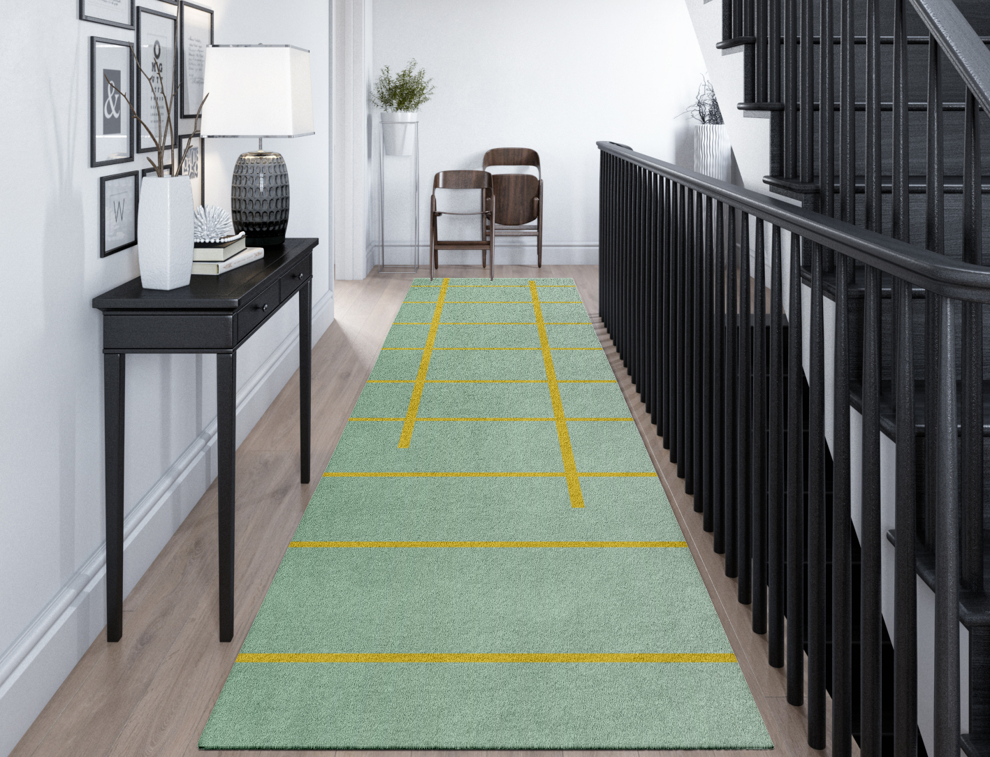 Grass Ombre Runner Hand Tufted Pure Wool Custom Rug by Rug Artisan