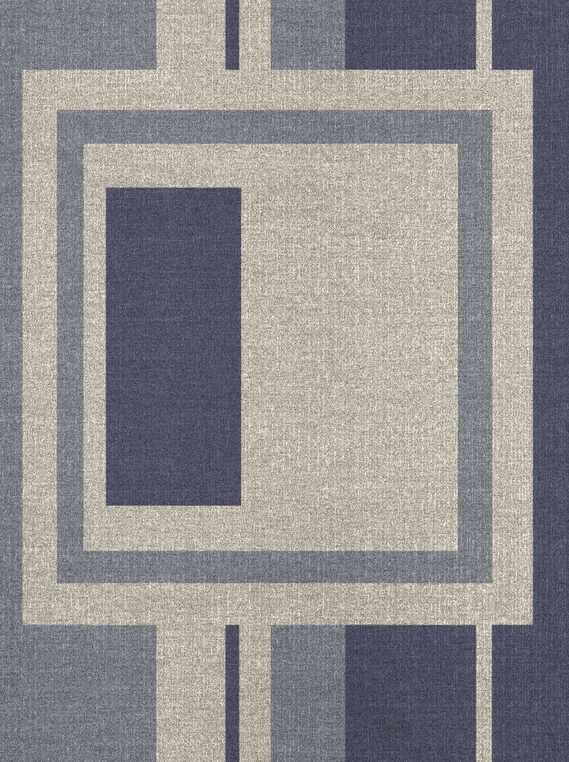 Grayscale Abstract Rectangle Flatweave New Zealand Wool Custom Rug by Rug Artisan