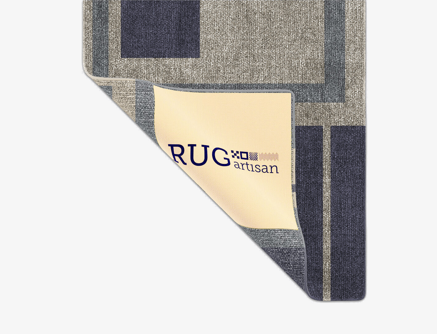 Grayscale Abstract Runner Flatweave Bamboo Silk Custom Rug by Rug Artisan