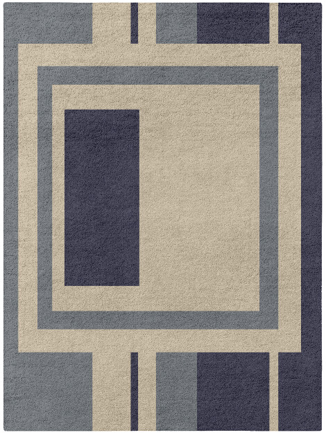 Grayscale Abstract Rectangle Hand Tufted Pure Wool Custom Rug by Rug Artisan