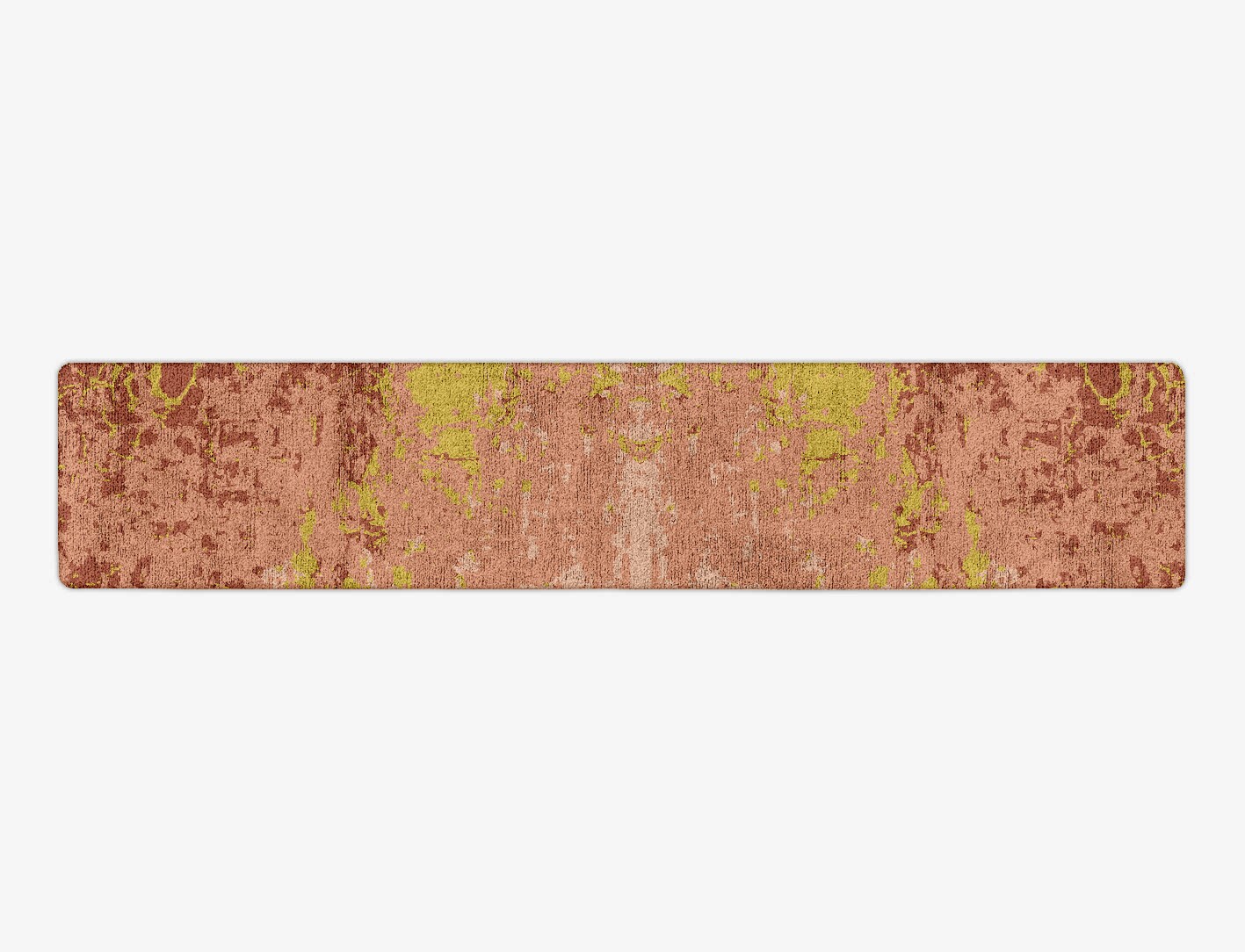 Green Oasis Surface Art Runner Hand Tufted Bamboo Silk Custom Rug by Rug Artisan