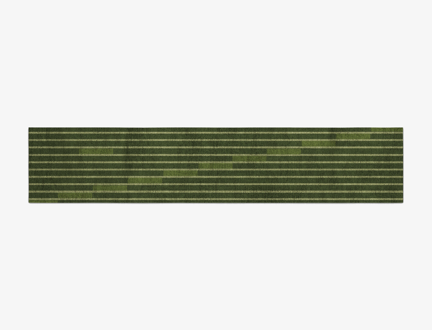 Greenwood Geometric Runner Flatweave Bamboo Silk Custom Rug by Rug Artisan