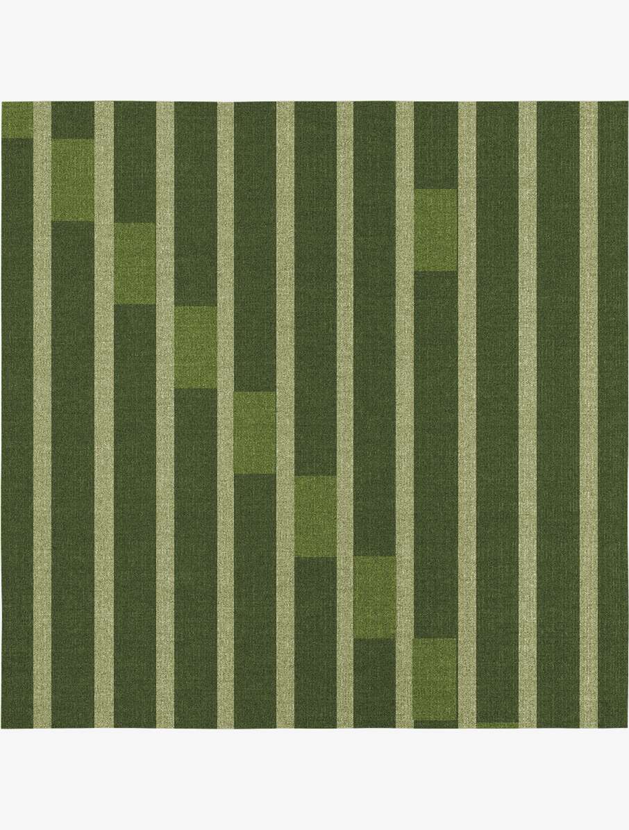 Greenwood Geometric Square Flatweave New Zealand Wool Custom Rug by Rug Artisan