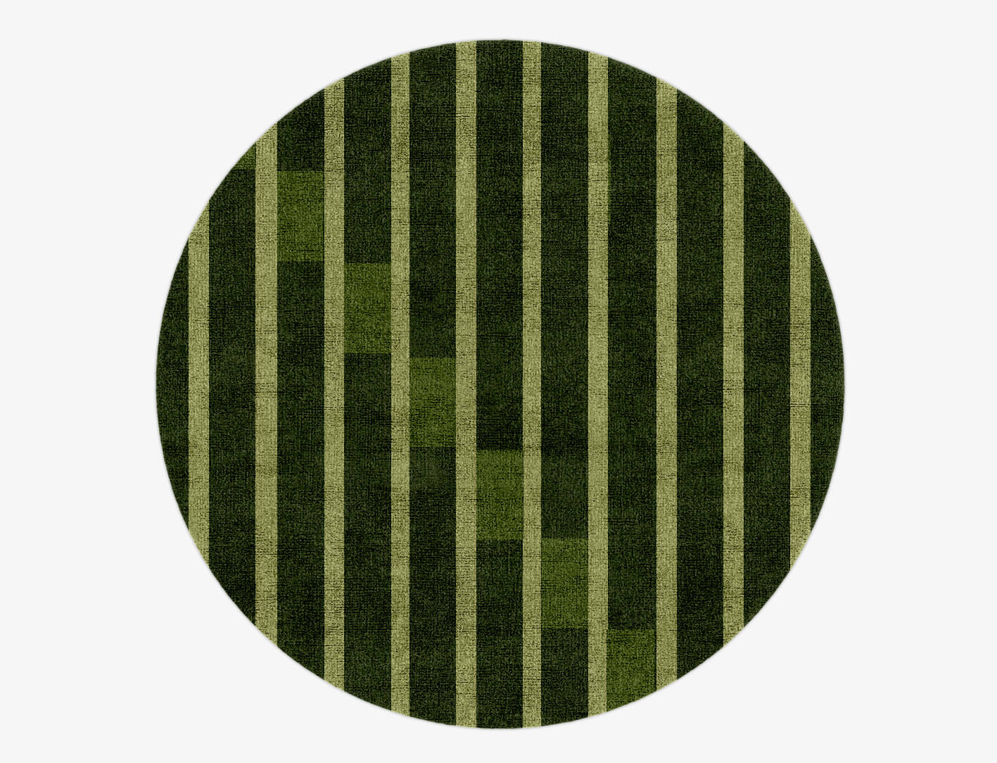 Greenwood Geometric Round Hand Knotted Bamboo Silk Custom Rug by Rug Artisan