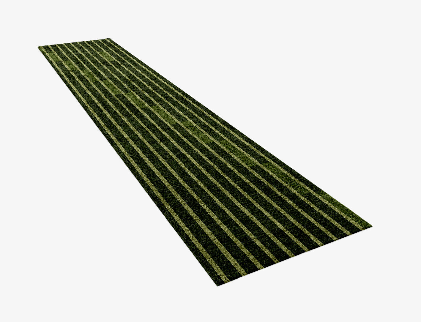 Greenwood Geometric Runner Hand Knotted Bamboo Silk Custom Rug by Rug Artisan