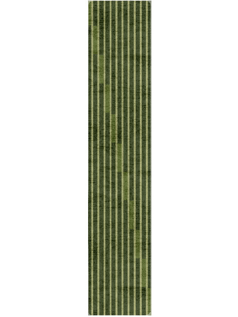 Greenwood Geometric Runner Hand Tufted Bamboo Silk Custom Rug by Rug Artisan