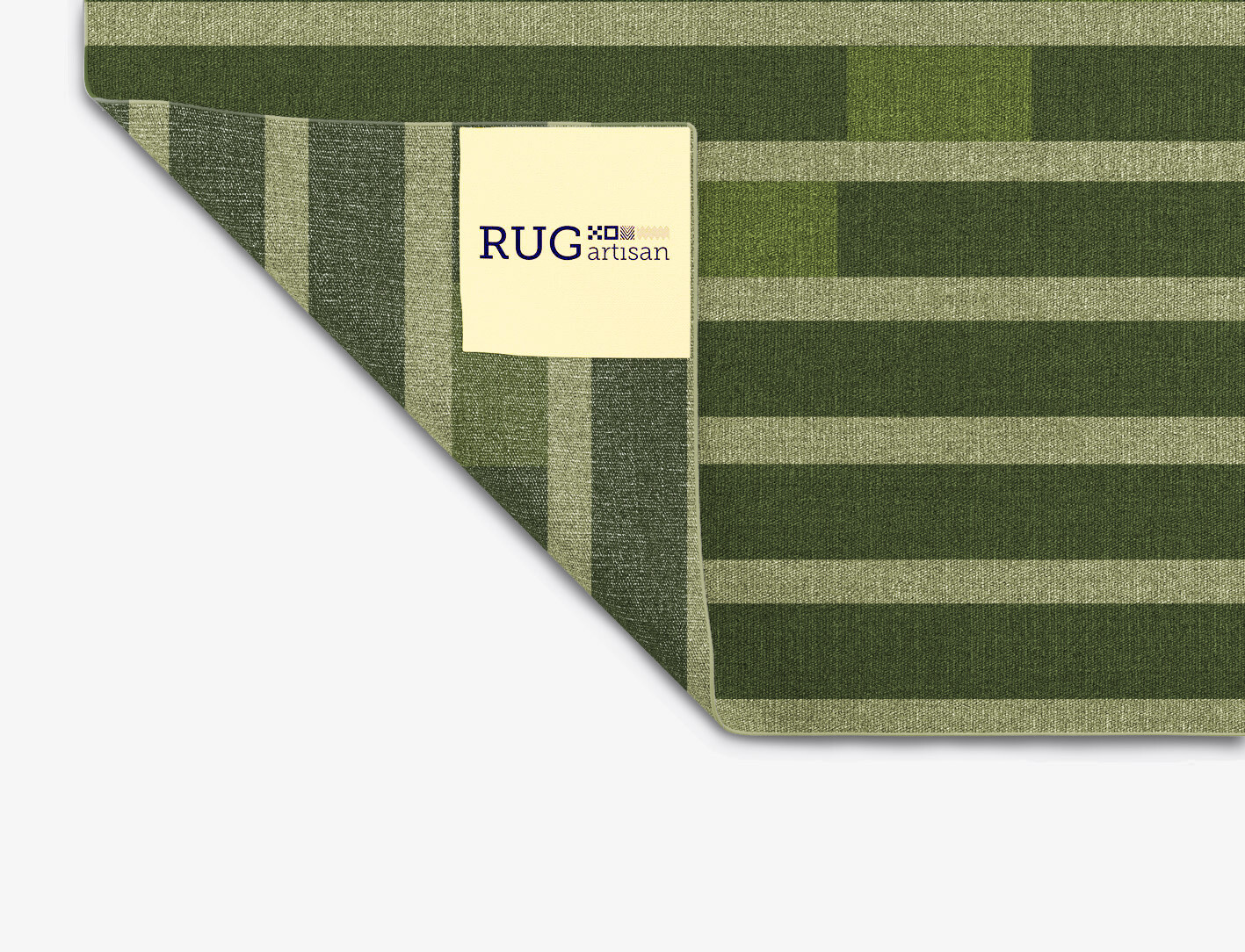 Greenwood Geometric Rectangle Outdoor Recycled Yarn Custom Rug by Rug Artisan