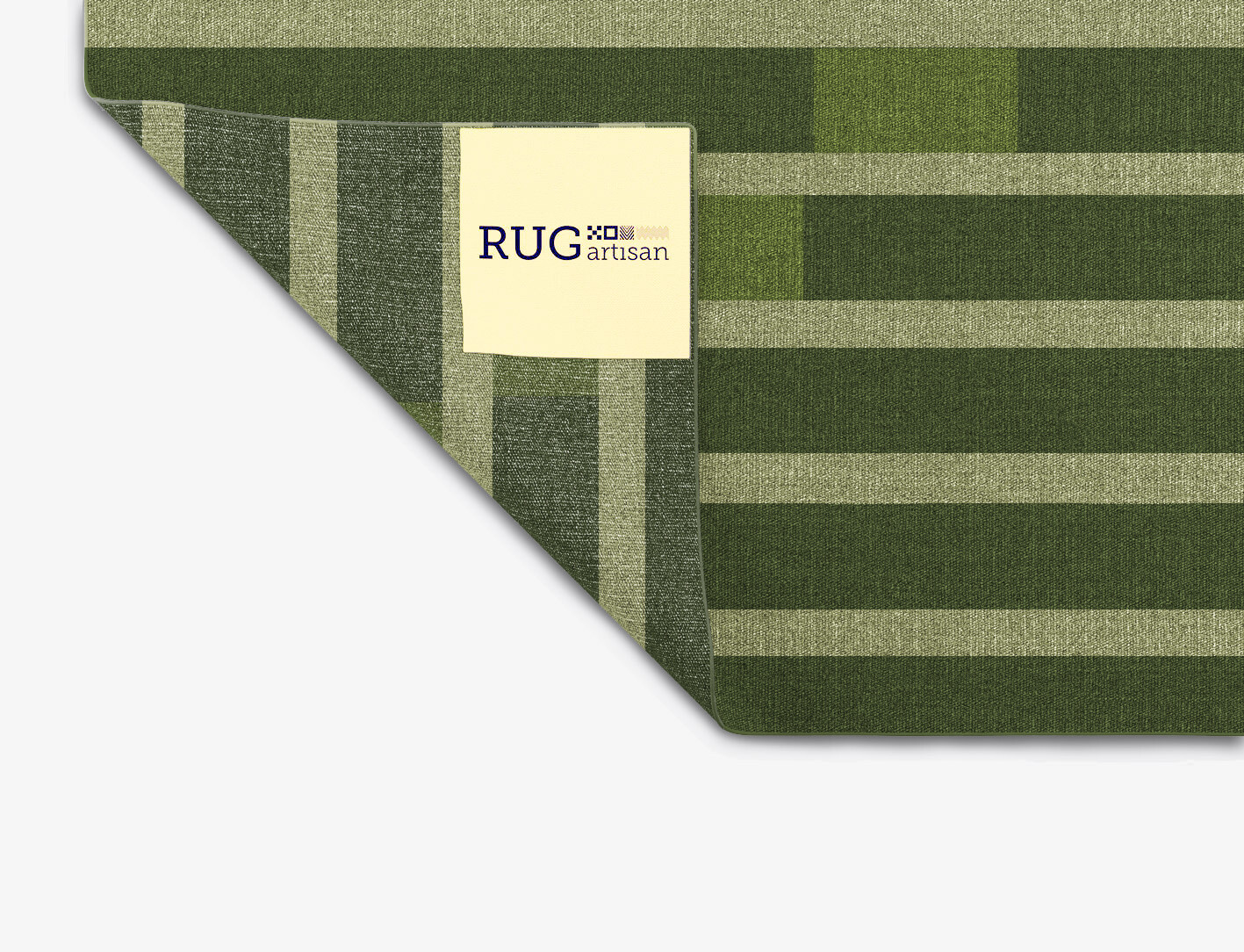 Greenwood Geometric Square Outdoor Recycled Yarn Custom Rug by Rug Artisan