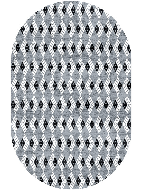 Grey Calculus Monochrome Capsule Hand Knotted Bamboo Silk Custom Rug by Rug Artisan