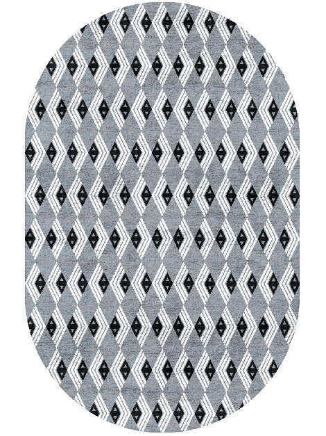 Grey Calculus Monochrome Capsule Hand Tufted Bamboo Silk Custom Rug by Rug Artisan