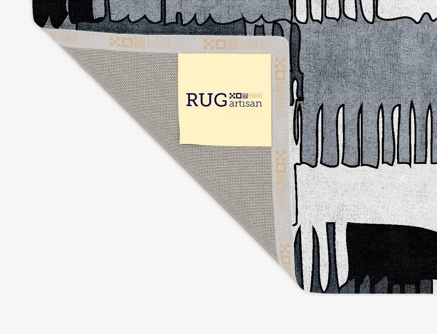 Grey Camb Monochrome Rectangle Hand Tufted Bamboo Silk Custom Rug by Rug Artisan