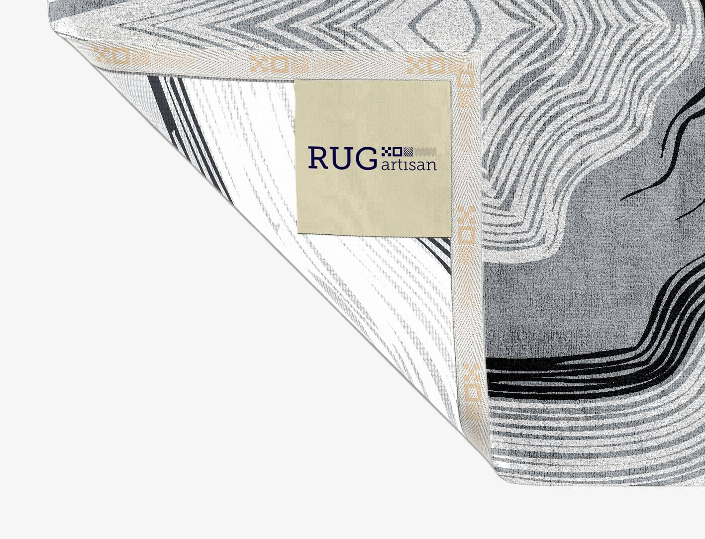 Grey Grades Monochrome Rectangle Hand Knotted Bamboo Silk Custom Rug by Rug Artisan