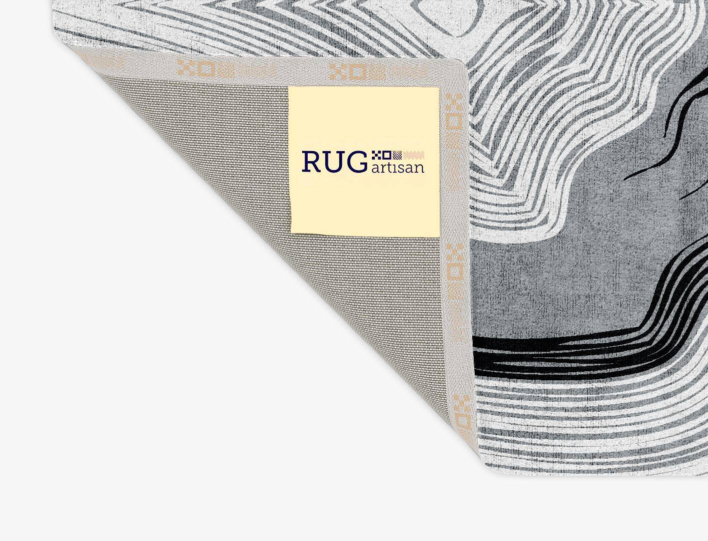 Grey Grades Monochrome Rectangle Hand Tufted Bamboo Silk Custom Rug by Rug Artisan