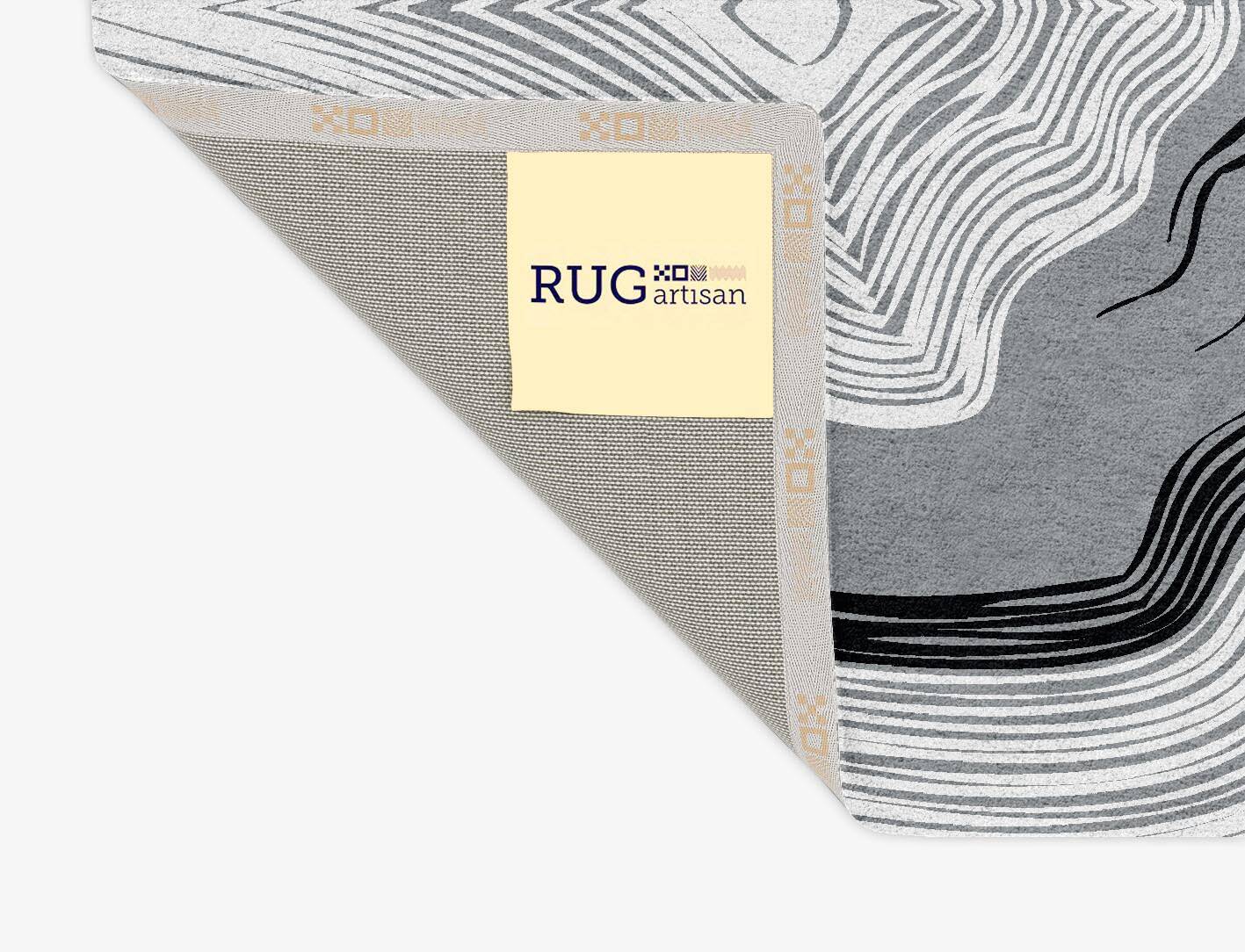 Grey Grades Monochrome Rectangle Hand Tufted Pure Wool Custom Rug by Rug Artisan