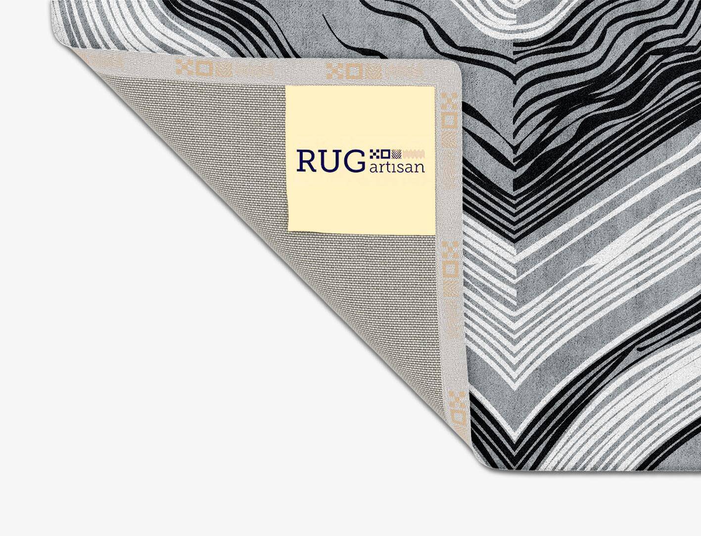 Grey Grades Monochrome Square Hand Tufted Bamboo Silk Custom Rug by Rug Artisan