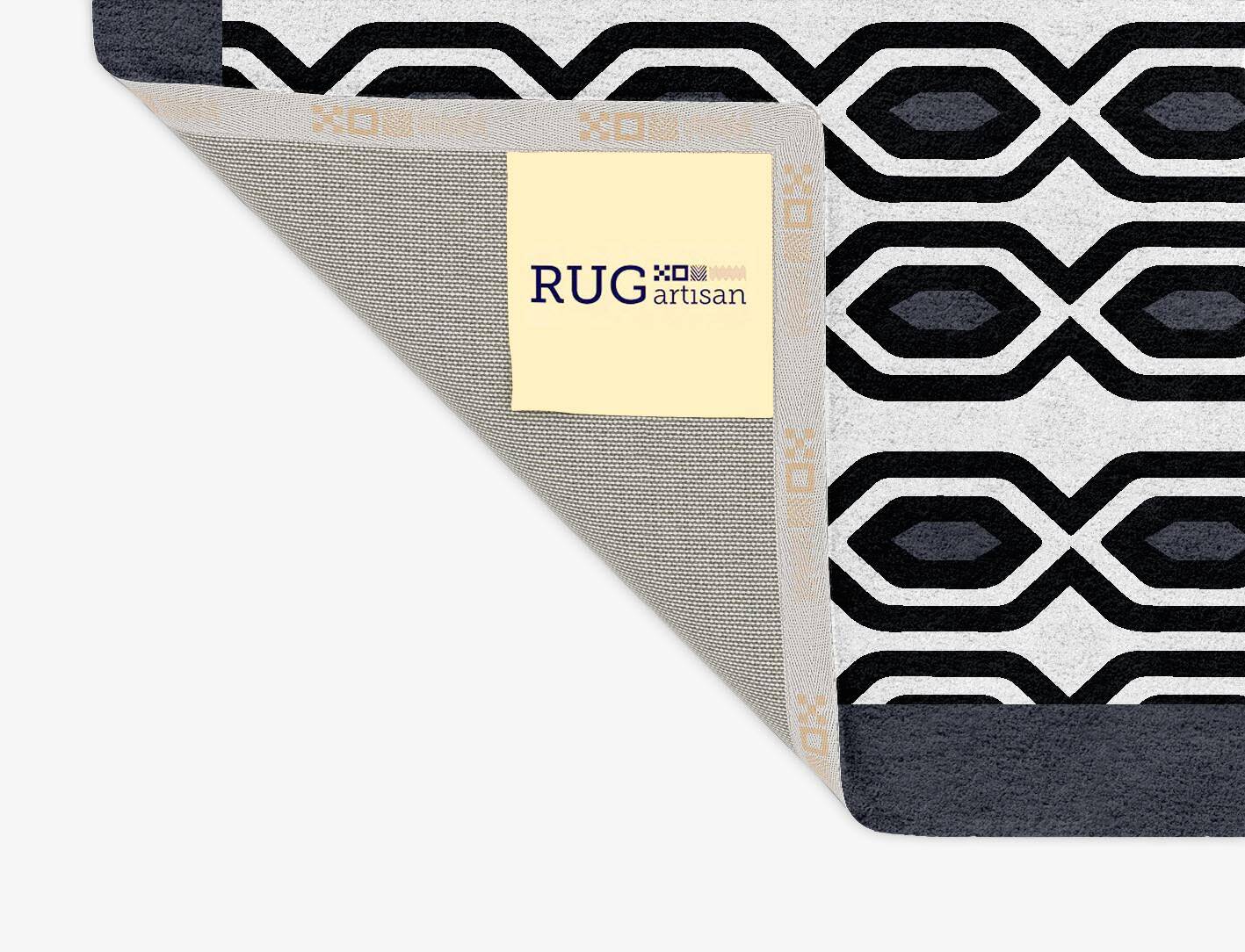 Grey Hive Monochrome Rectangle Hand Tufted Pure Wool Custom Rug by Rug Artisan