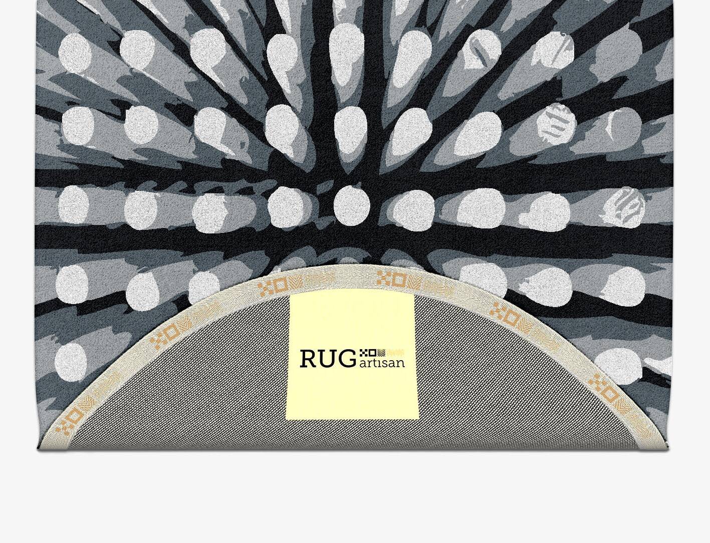 Grey Nucleus Monochrome Capsule Hand Tufted Pure Wool Custom Rug by Rug Artisan