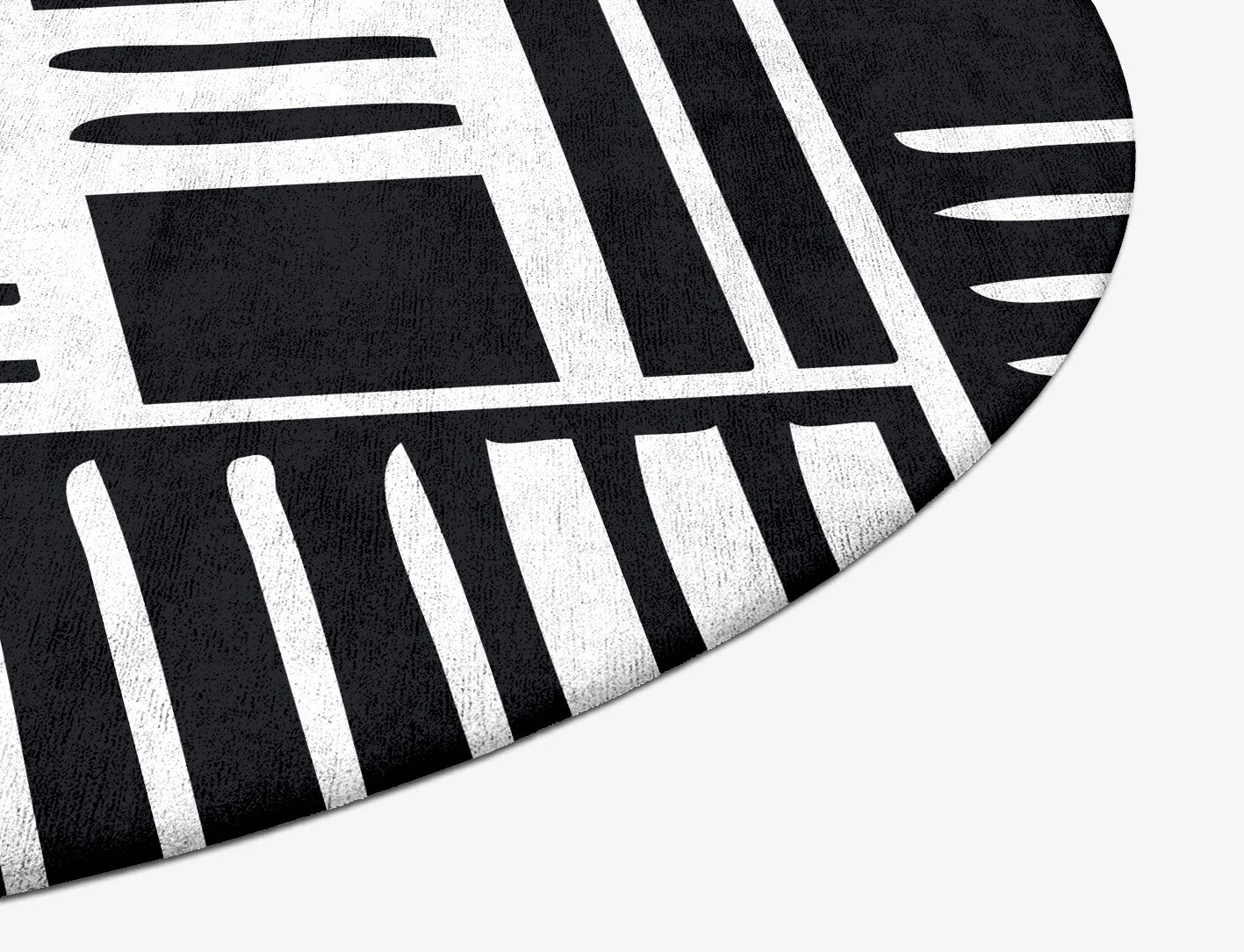 Grey Schema Monochrome Oval Hand Tufted Bamboo Silk Custom Rug by Rug Artisan