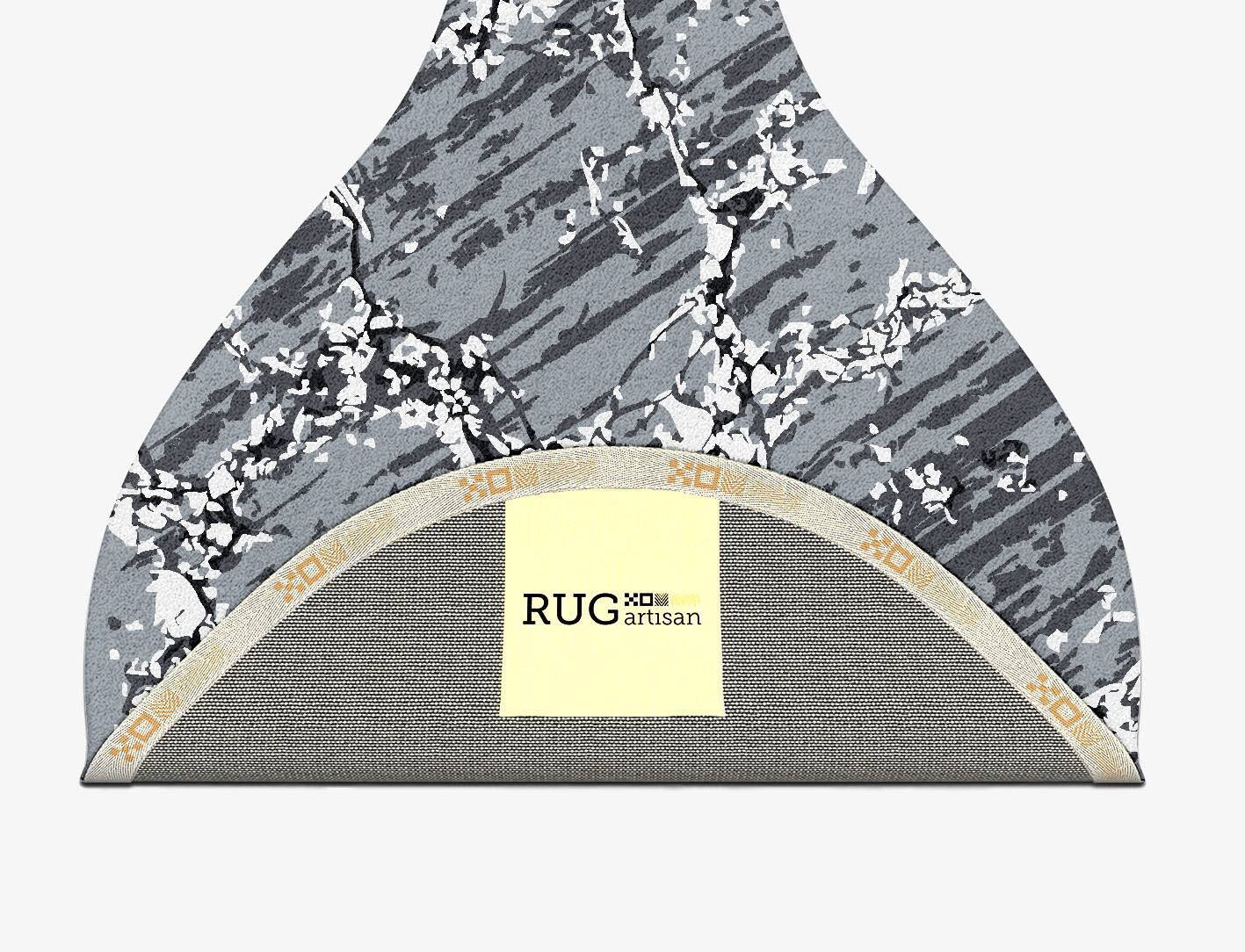 Grey Sear Monochrome Drop Hand Tufted Pure Wool Custom Rug by Rug Artisan