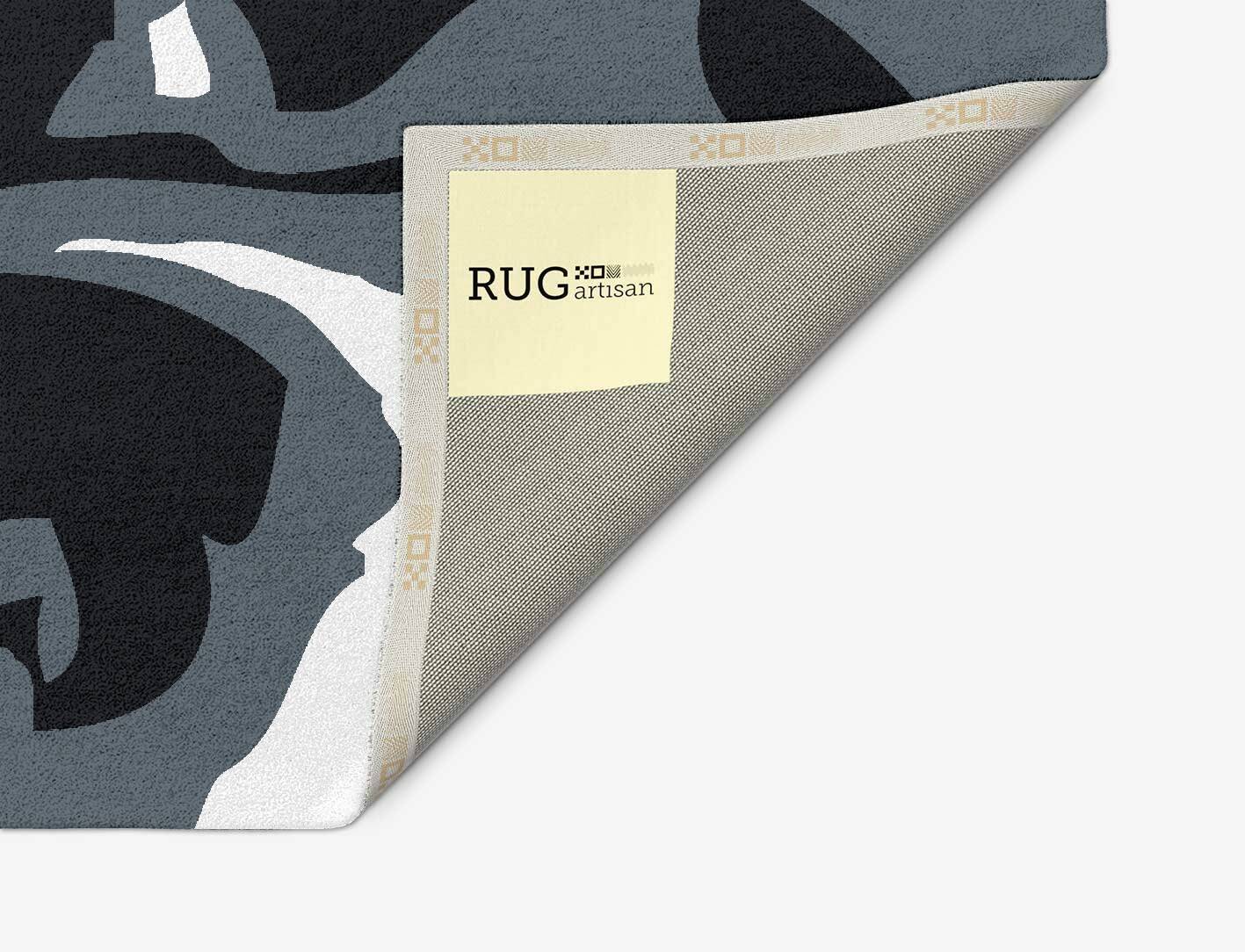 Grey Waters Monochrome Arch Hand Tufted Pure Wool Custom Rug by Rug Artisan