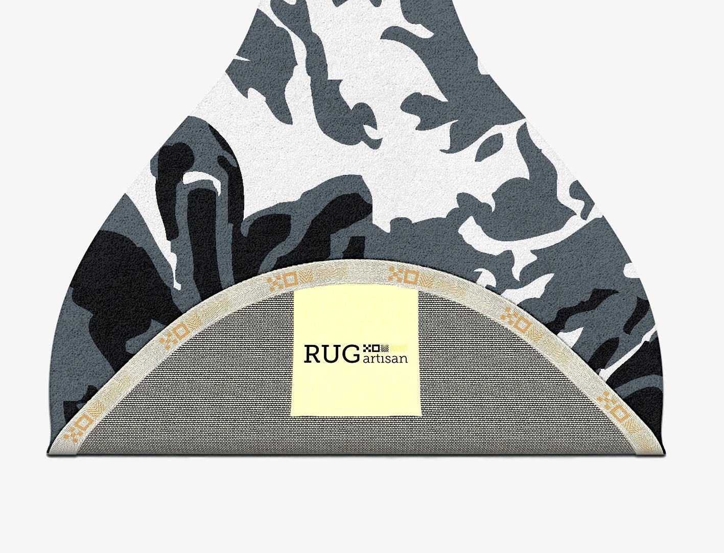 Grey Waters Monochrome Drop Hand Tufted Pure Wool Custom Rug by Rug Artisan