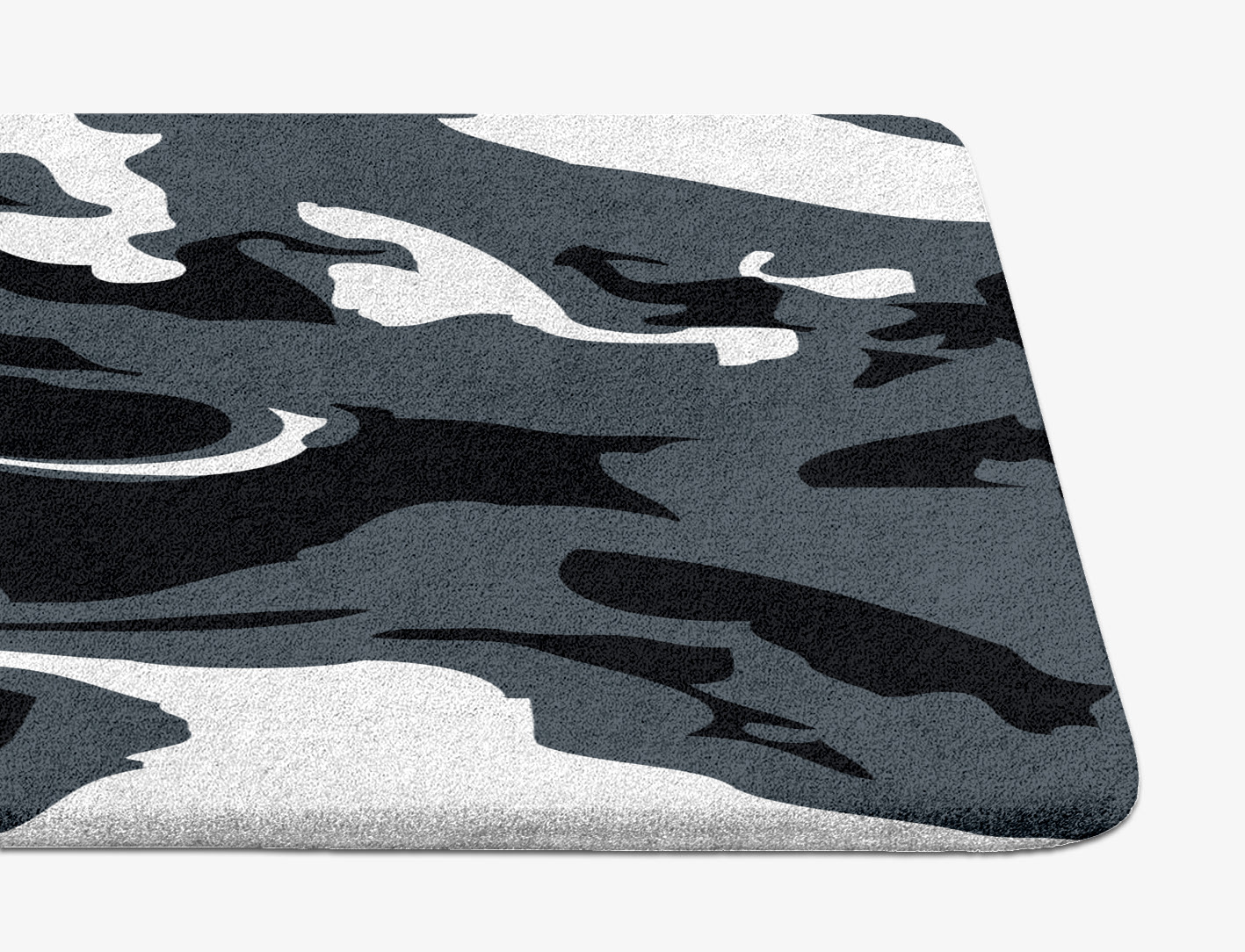 Grey Waters Monochrome Runner Hand Tufted Pure Wool Custom Rug by Rug Artisan