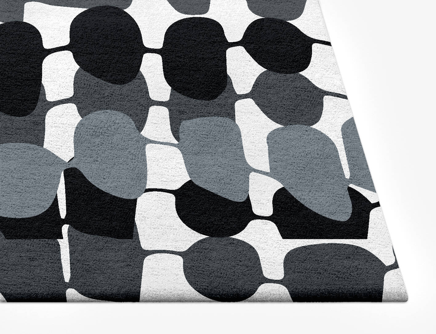 Grey Wax Monochrome Rectangle Hand Tufted Pure Wool Custom Rug by Rug Artisan