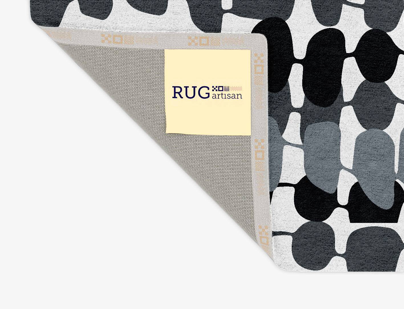 Grey Wax Monochrome Rectangle Hand Tufted Pure Wool Custom Rug by Rug Artisan