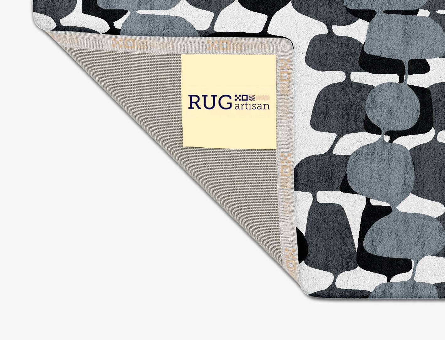 Grey Wax Monochrome Square Hand Tufted Bamboo Silk Custom Rug by Rug Artisan
