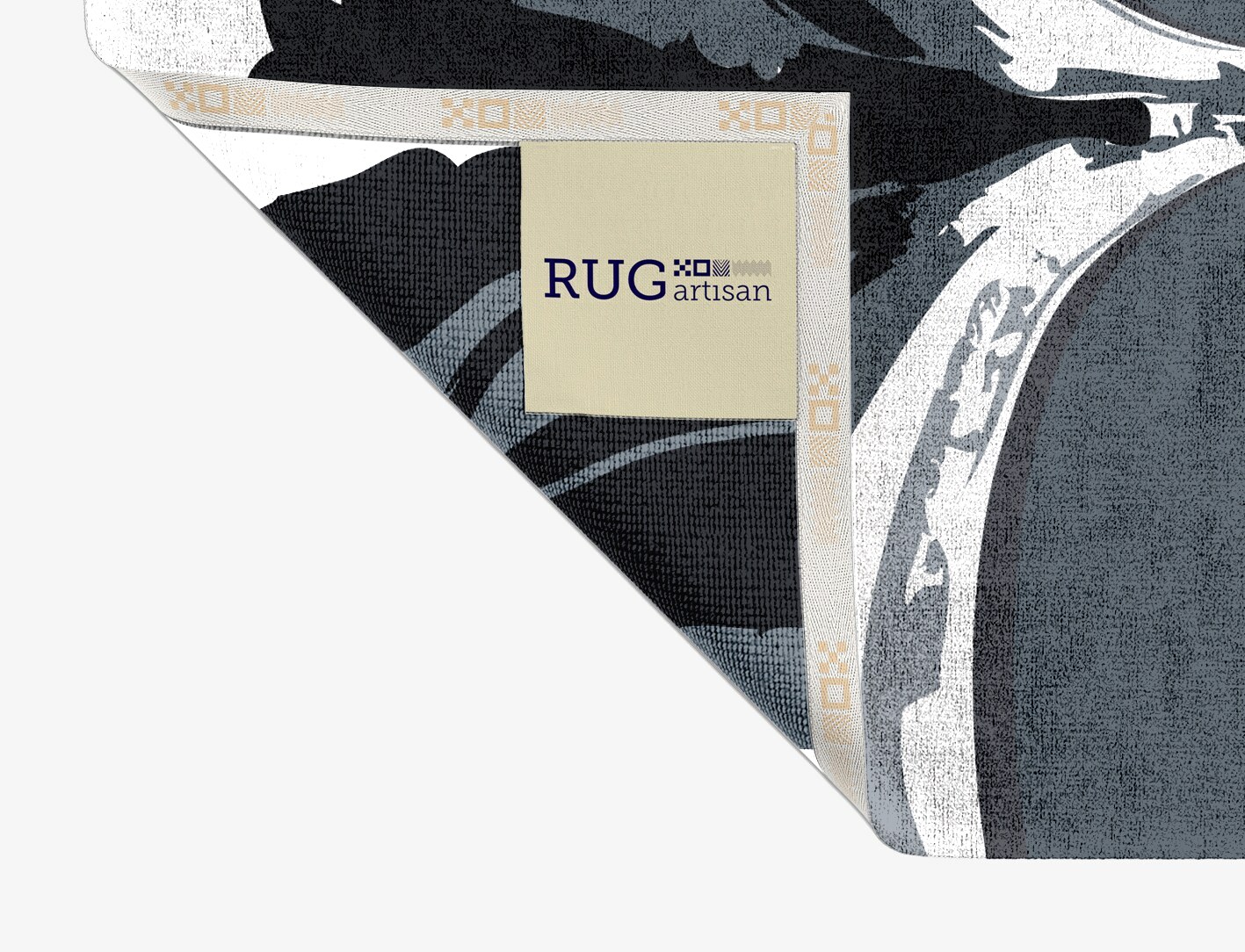 Greymount Monochrome Rectangle Hand Knotted Bamboo Silk Custom Rug by Rug Artisan