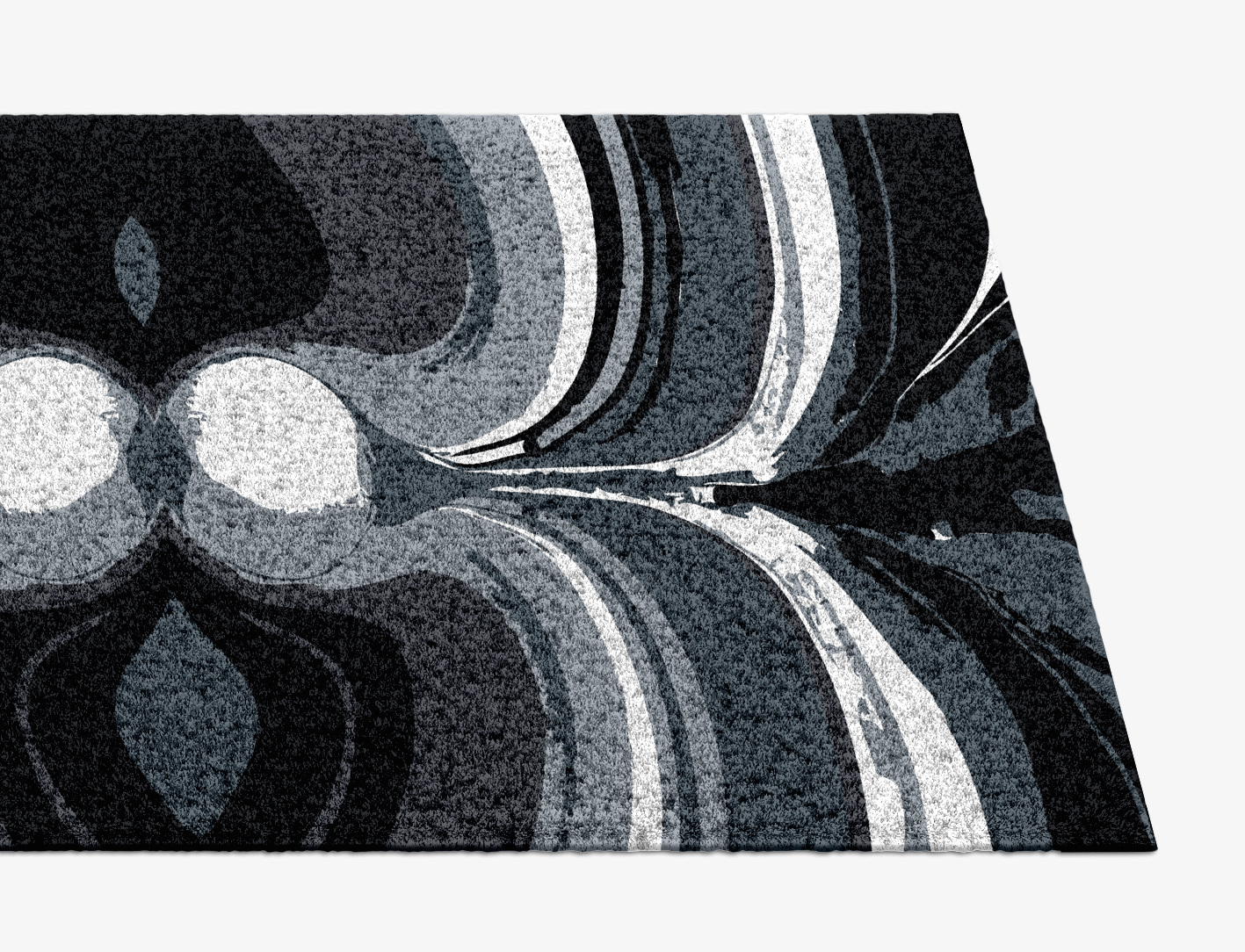 Greymount Monochrome Runner Hand Knotted Tibetan Wool Custom Rug by Rug Artisan