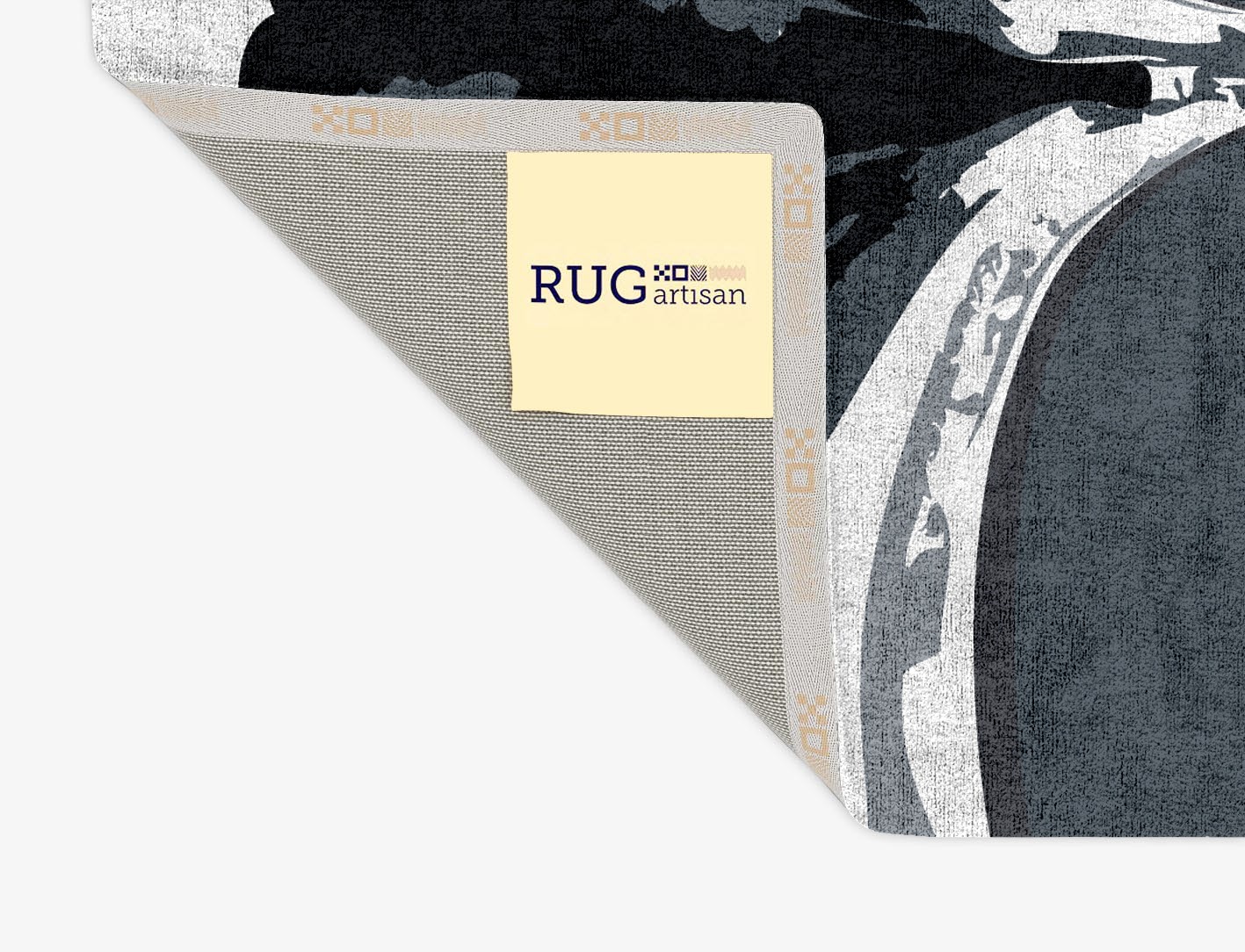 Greymount Monochrome Rectangle Hand Tufted Bamboo Silk Custom Rug by Rug Artisan