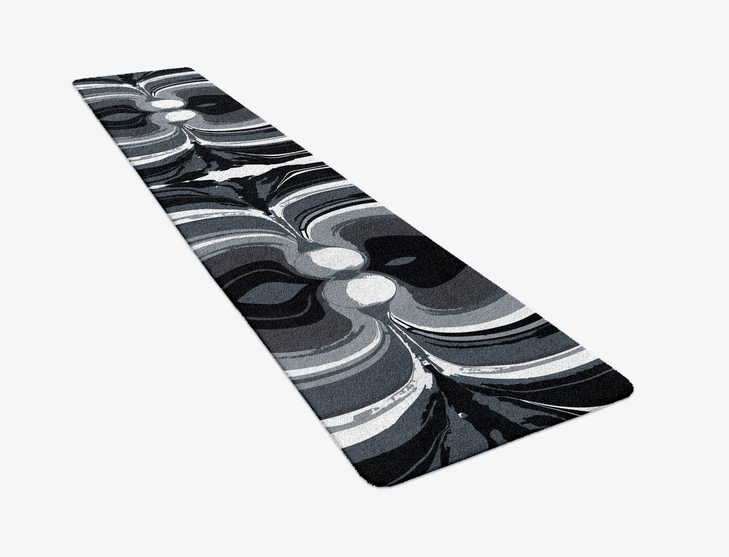 Greymount Monochrome Runner Hand Tufted Pure Wool Custom Rug by Rug Artisan