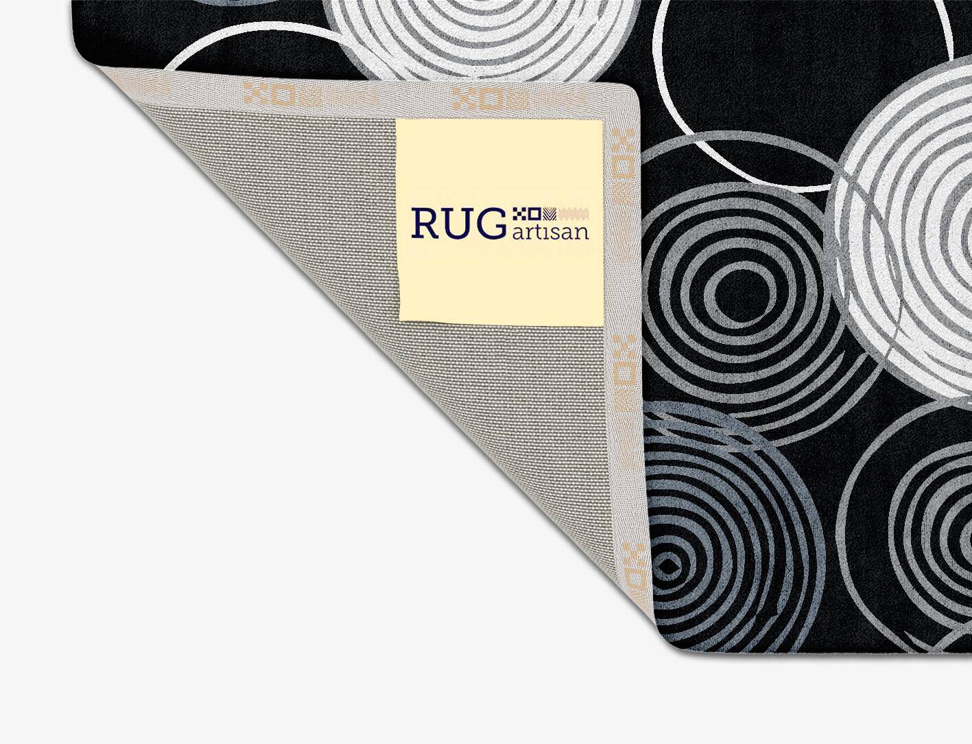 Greys Monochrome Square Hand Tufted Bamboo Silk Custom Rug by Rug Artisan