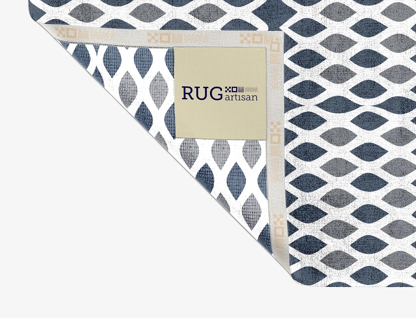 Greyscale Net Monochrome Rectangle Hand Knotted Bamboo Silk Custom Rug by Rug Artisan
