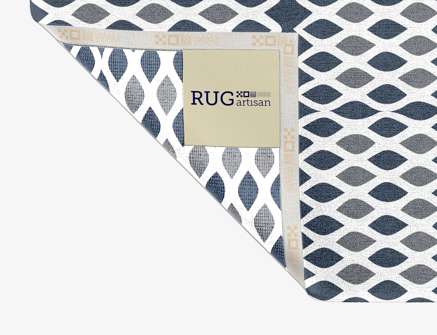 Greyscale Net Monochrome Rectangle Hand Knotted Tibetan Wool Custom Rug by Rug Artisan