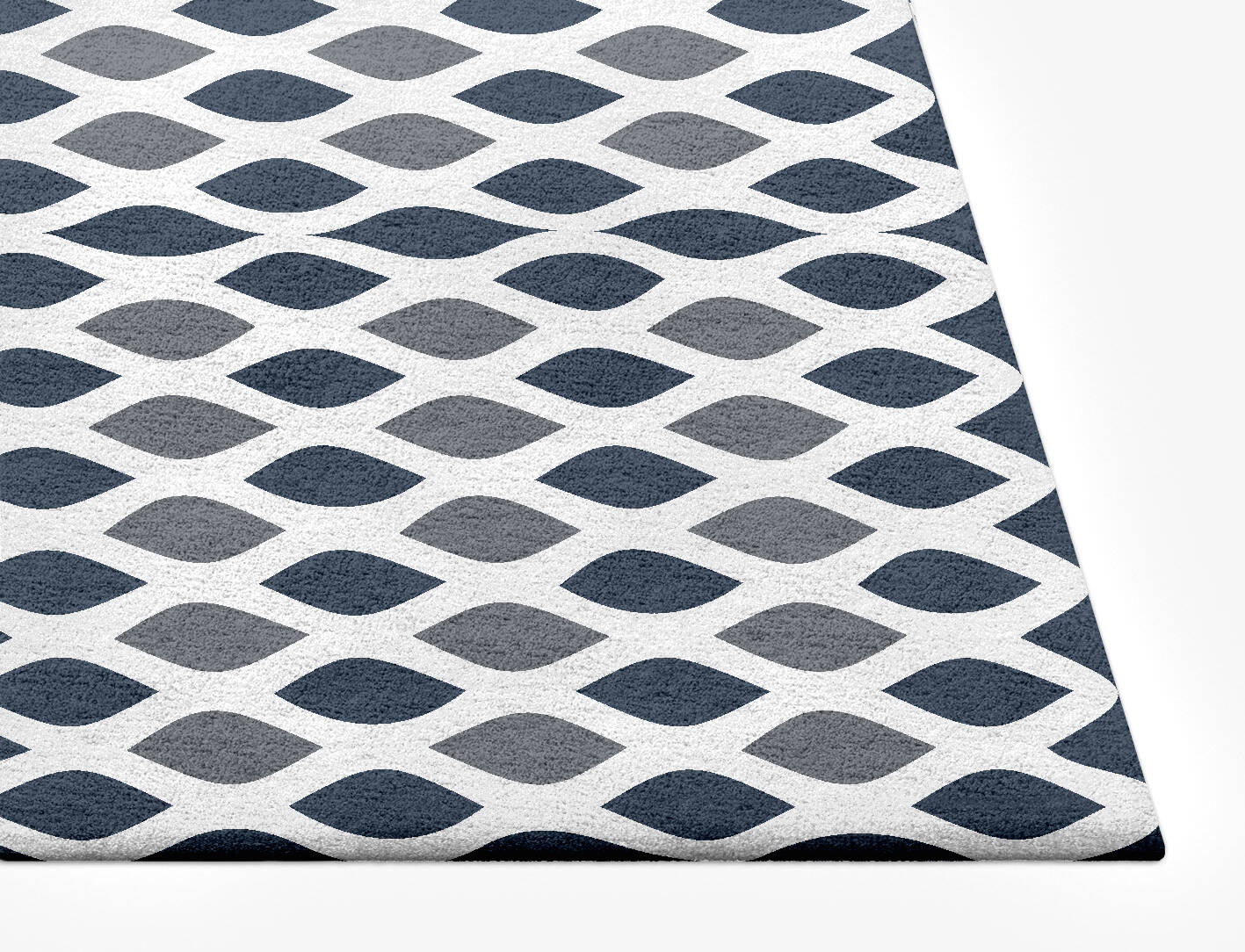 Greyscale Net Monochrome Rectangle Hand Tufted Pure Wool Custom Rug by Rug Artisan