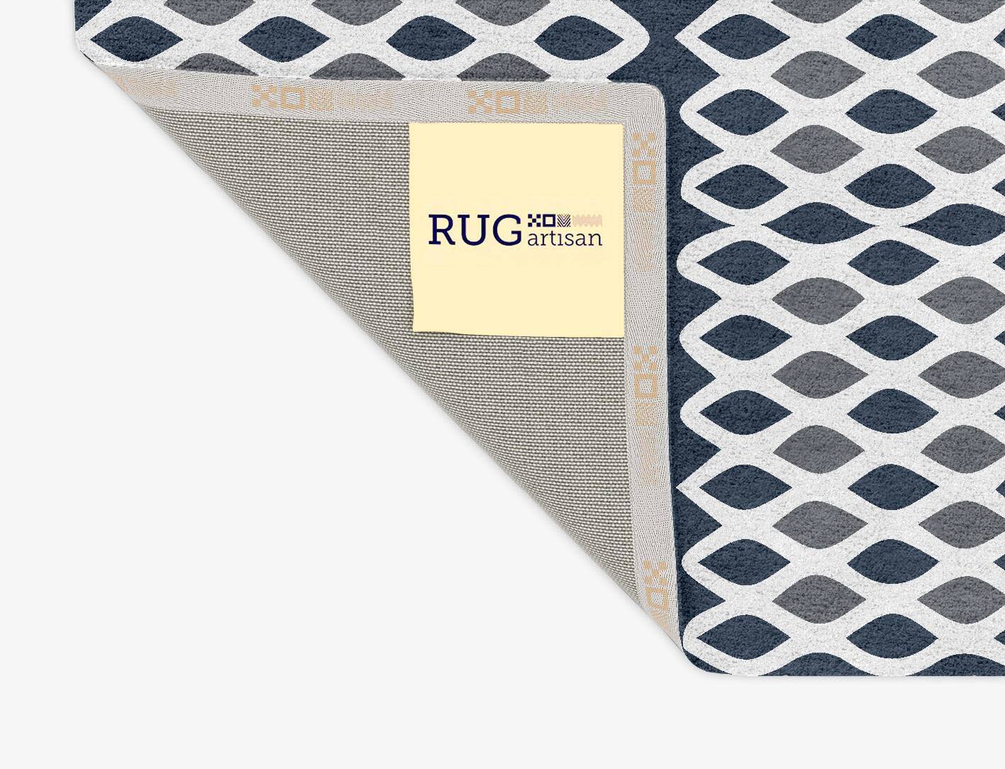 Greyscale Net Monochrome Rectangle Hand Tufted Pure Wool Custom Rug by Rug Artisan
