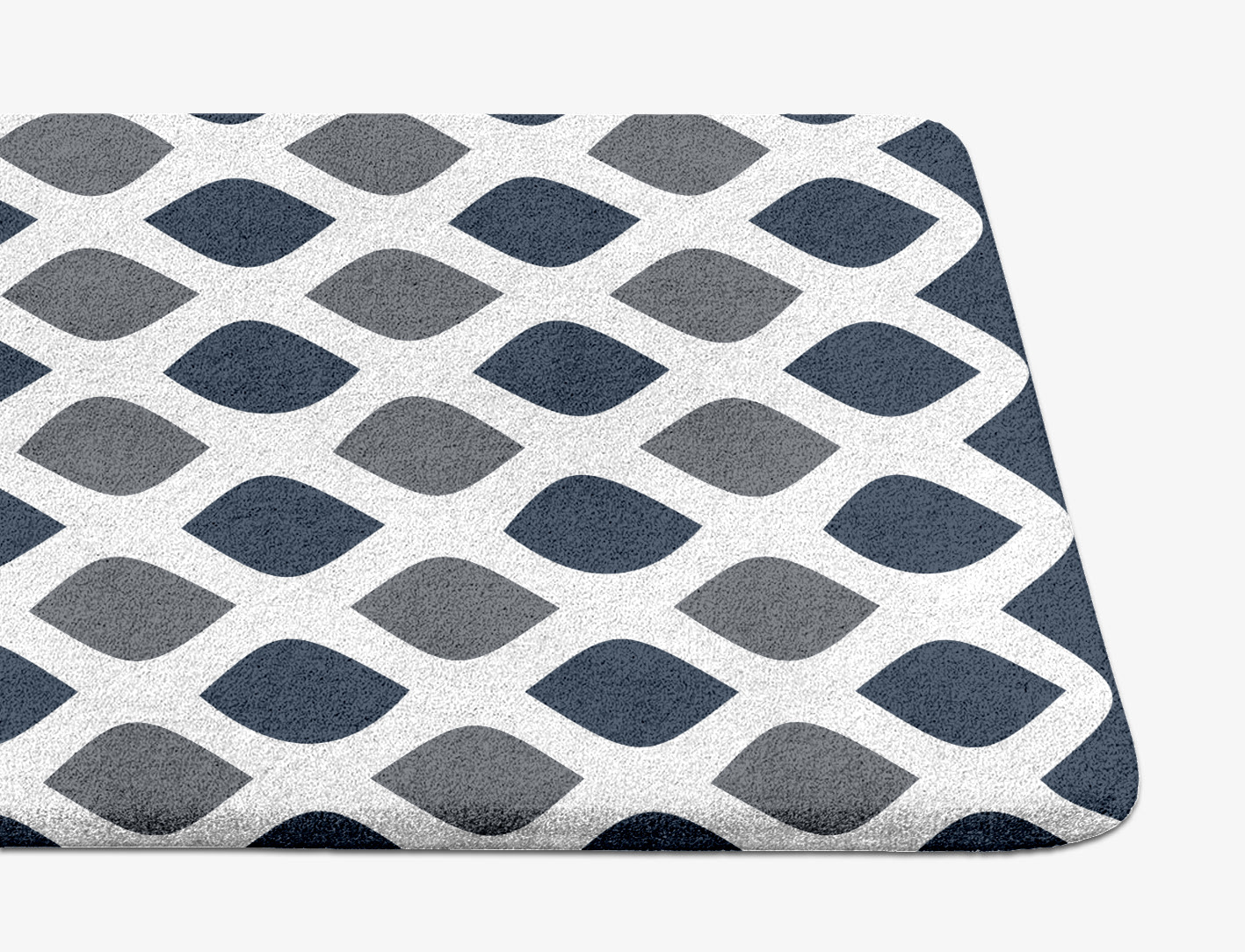 Greyscale Net Monochrome Runner Hand Tufted Pure Wool Custom Rug by Rug Artisan