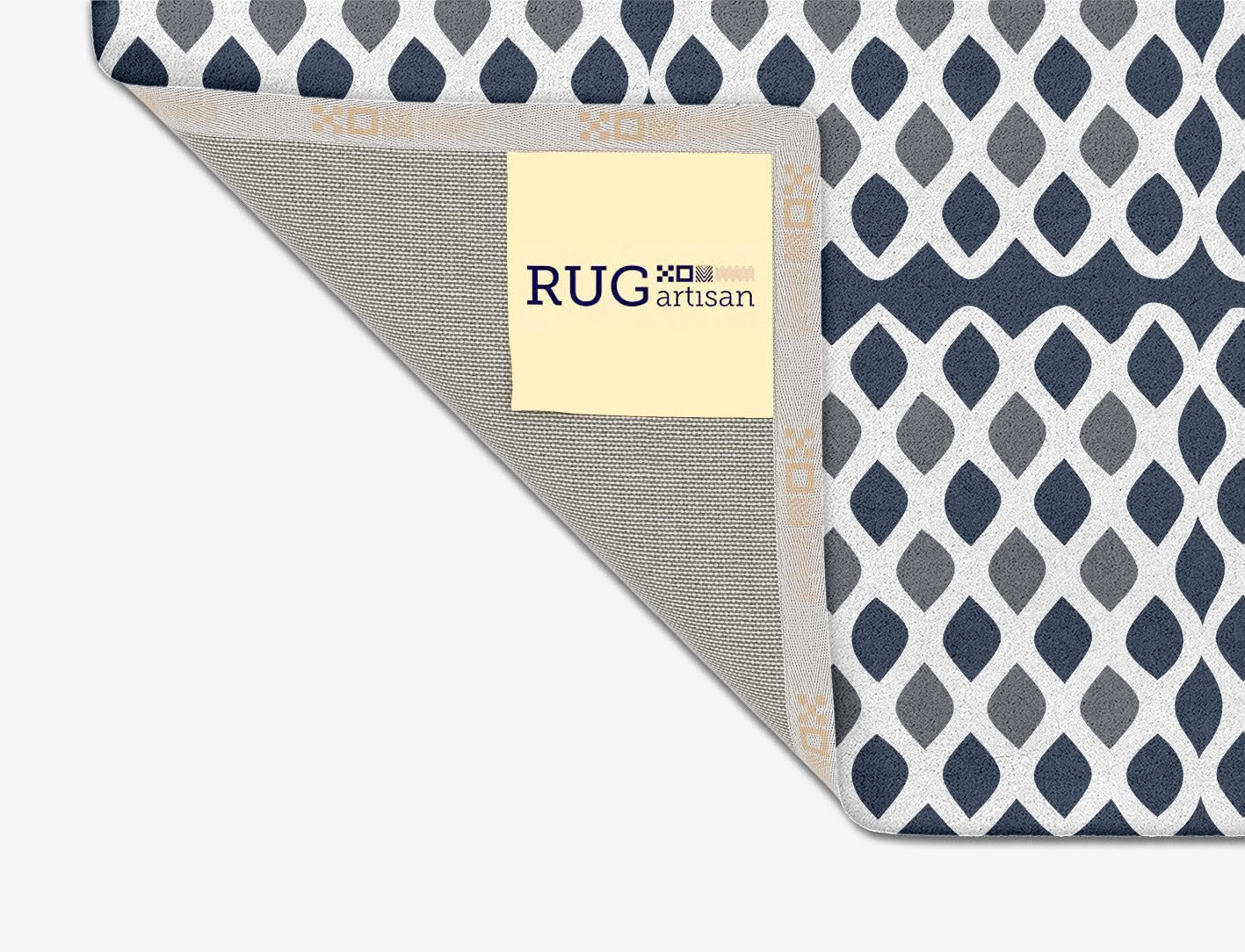 Greyscale Net Monochrome Square Hand Tufted Pure Wool Custom Rug by Rug Artisan