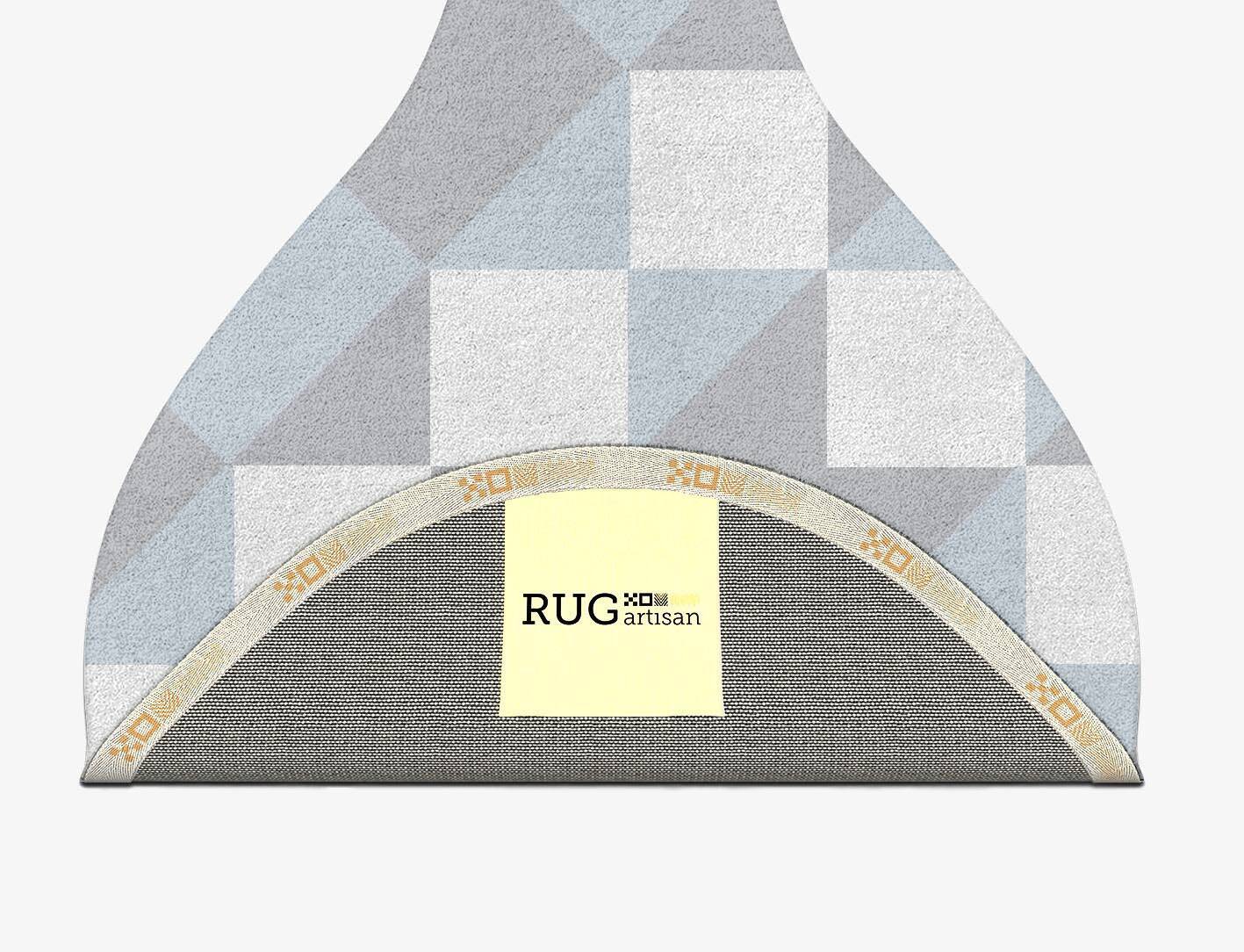 Grid Geometric Drop Hand Tufted Pure Wool Custom Rug by Rug Artisan