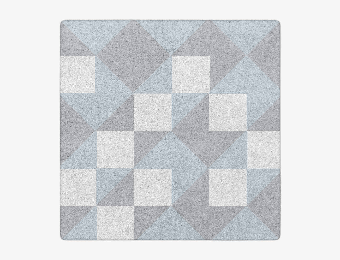 Grid Geometric Square Hand Tufted Pure Wool Custom Rug by Rug Artisan