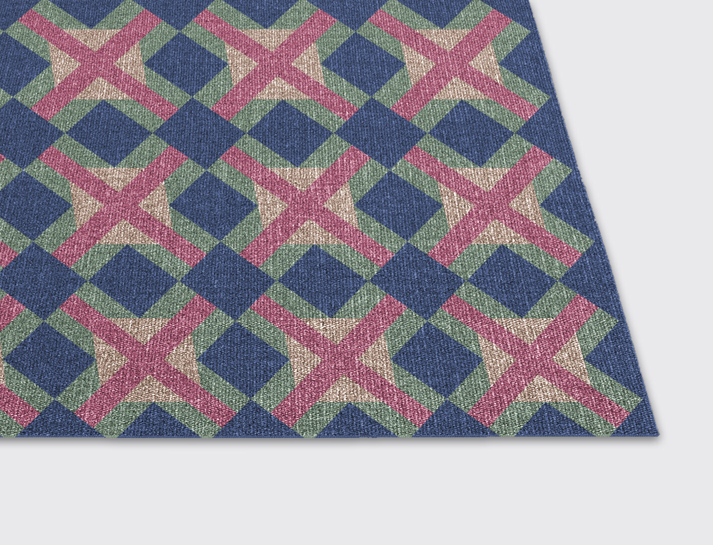 Griffon Geometric Rectangle Flatweave New Zealand Wool Custom Rug by Rug Artisan