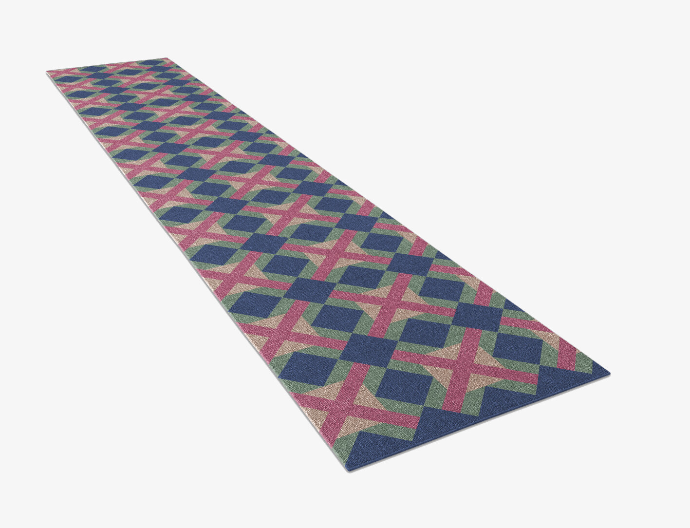 Griffon Geometric Runner Flatweave New Zealand Wool Custom Rug by Rug Artisan