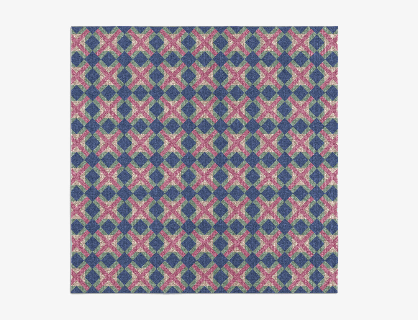 Griffon Geometric Square Flatweave New Zealand Wool Custom Rug by Rug Artisan