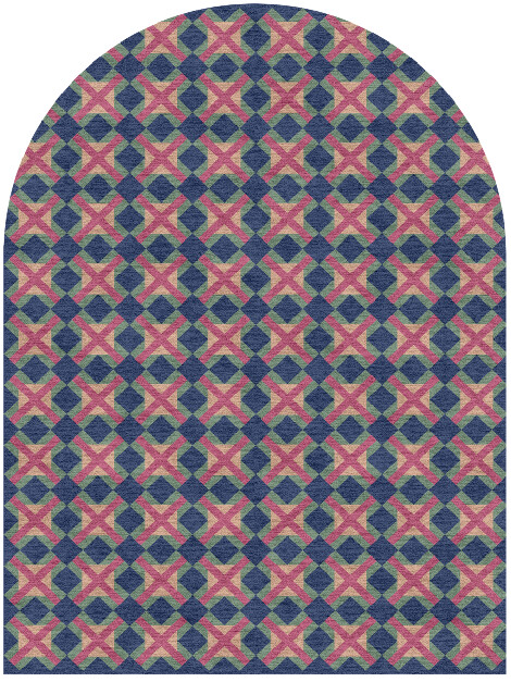 Griffon Geometric Arch Hand Knotted Tibetan Wool Custom Rug by Rug Artisan