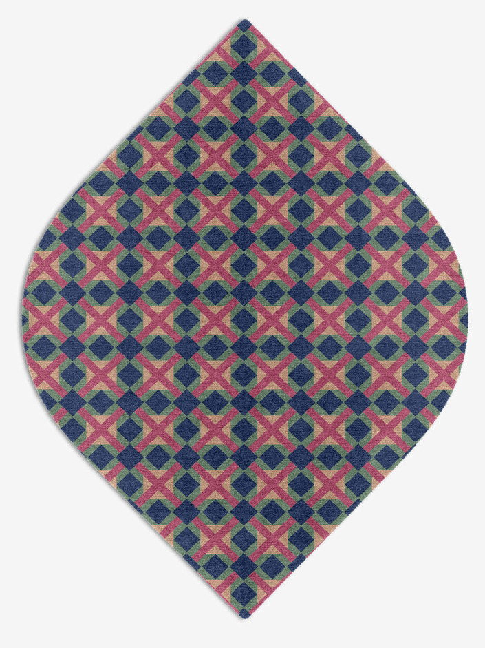 Griffon Geometric Ogee Hand Knotted Tibetan Wool Custom Rug by Rug Artisan